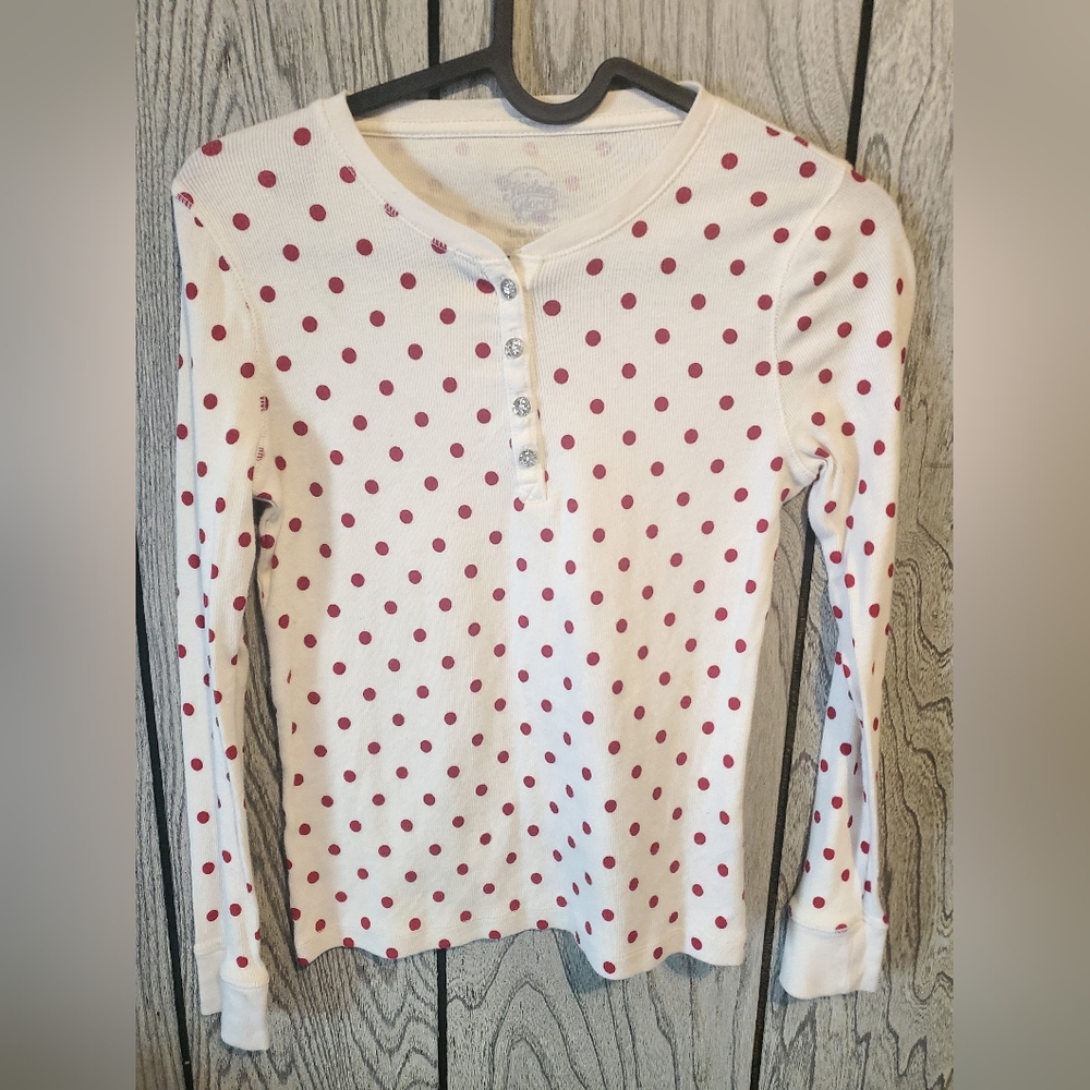 Gap Girl's Long Sleeves Henley Top shirt